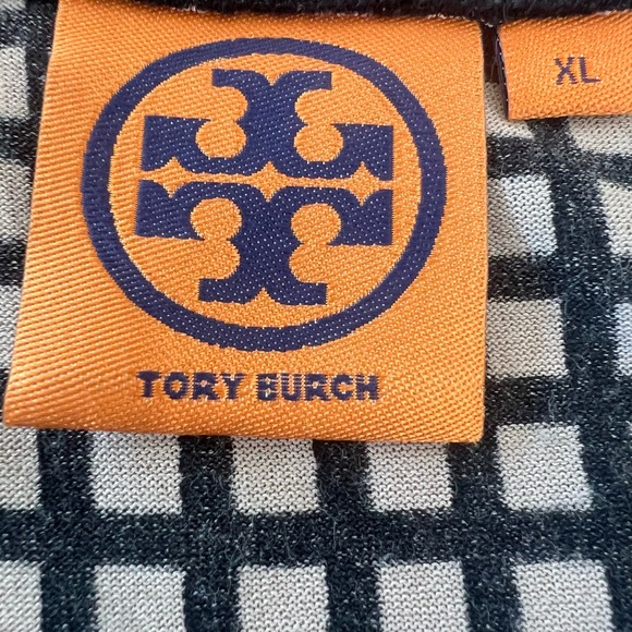 Tory Burch Checkered Black and White Blouse - Picture 2 of 4